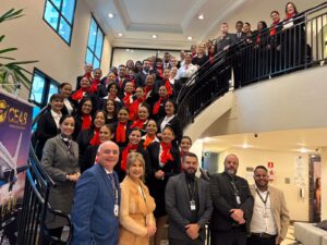 Turma do CEAB no Open Day, etapa presencial que fecha o ciclo da formação a distância.